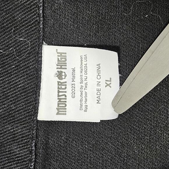 Monster High Black Denim Jacket XL Pink Stitching Graphic Print Spirit Halloween - Picture 7 of 14